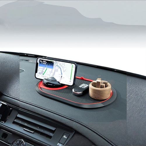 Multi-functional 4-in-1 car mobile phone anti-slip mat can hide the number plate of the mobile phone navigation bracket customization