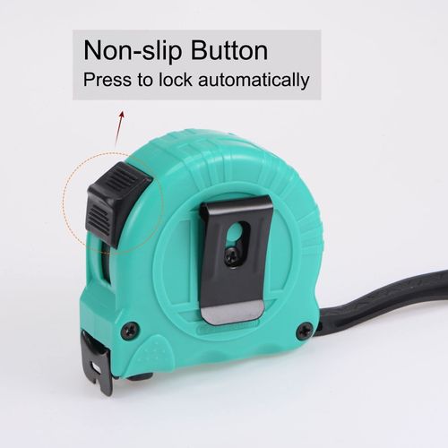 Steel tape measure, ABS material, 3 meters thickened, anti-fall, mint green