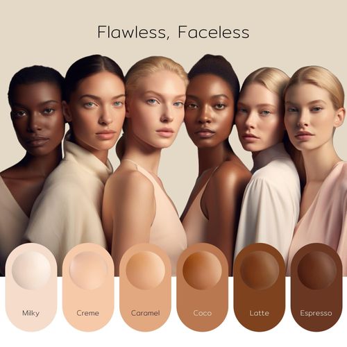 Nipple Stickers, Reusable Adhesive Silicone Latex Bra Women's Nipple Patches with Travel Case