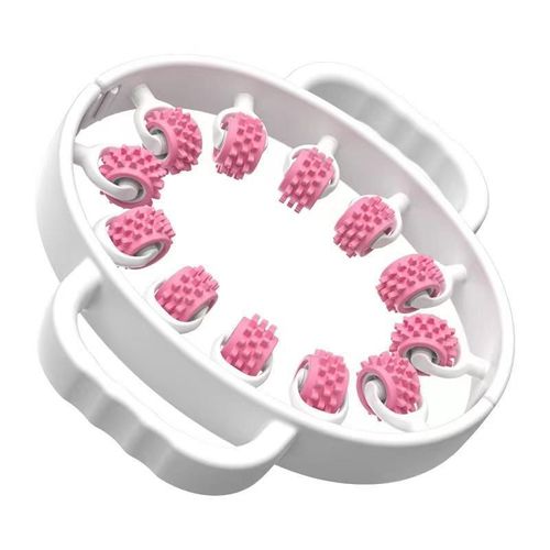 Cellulite Portable Indoor Sports Yoga 12 Wheels Exercise Handheld Plastic Body Folding Foam Leg Roller Massager Hand Roller