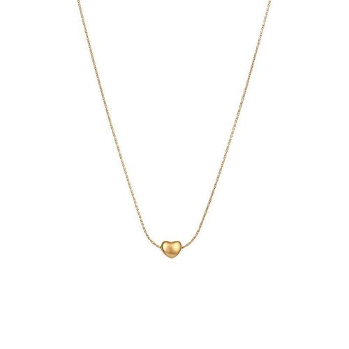 Minimally exquisite niche light luxury love necklace pendant necklace that does not fade 18K rose gold titanium steel lock chain for women