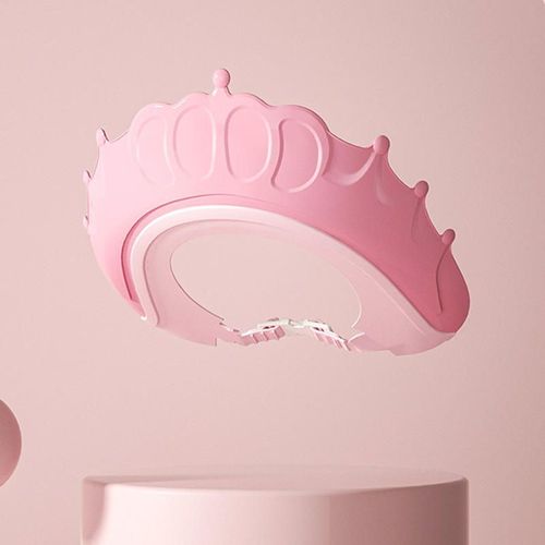Fashion Design Plastic Crown Cartoon Kids Hair Wash Bathing Shampoo Hat Babies Baby Shower Cap