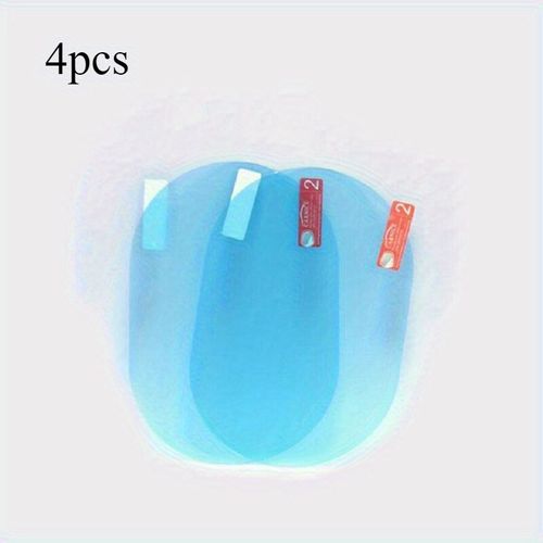 4pcs Car Rainproof Transparent Film | Taillight Protection Nozzle Waterproof Film - Car Sticker Accessories - 100X150mm (3.9X5.9 inches), Enhanced Vehicle Visibility, Stylish Car Accessories, Durable PVC Material, Rainproof, Fits Perfectly, High-Quality Adhesive, Car Accessories, Car Owners, Car Mirror Rainproof, Car Rain Cover, Car Protective Film