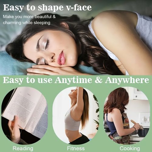 V-face facial lift, full-face anti-sagging sleep mask for double chin, V-face mask for facial contour lifting, sleep band for double chin and nasolabial folds, unisex