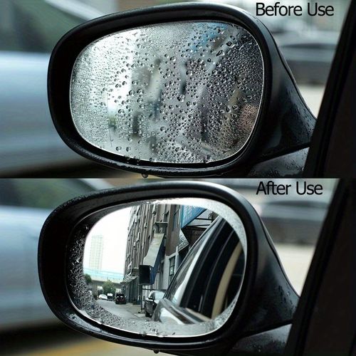 4pcs Car Rainproof Transparent Film | Taillight Protection Nozzle Waterproof Film - Car Sticker Accessories - 100X150mm (3.9X5.9 inches), Enhanced Vehicle Visibility, Stylish Car Accessories, Durable PVC Material, Rainproof, Fits Perfectly, High-Quality Adhesive, Car Accessories, Car Owners, Car Mirror Rainproof, Car Rain Cover, Car Protective Film