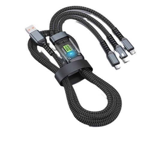 3 in 1 USB C PD 100W Phone Fast Charging Charger Type-C Charger for iPhone 6A Cable Mirco USB Data Cables 1m Type C Cable