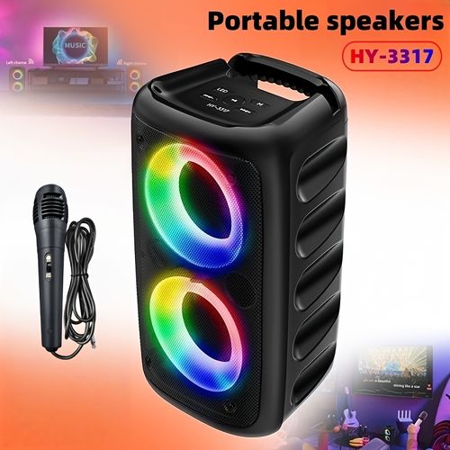 Karaoke machine with 1 wired microphone