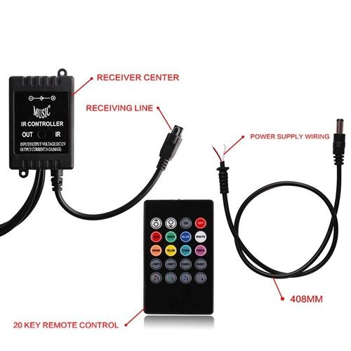 Rainbow Voice-Control Car Chassis Lights Ambient Decorative Undercar Lights 90*120cm