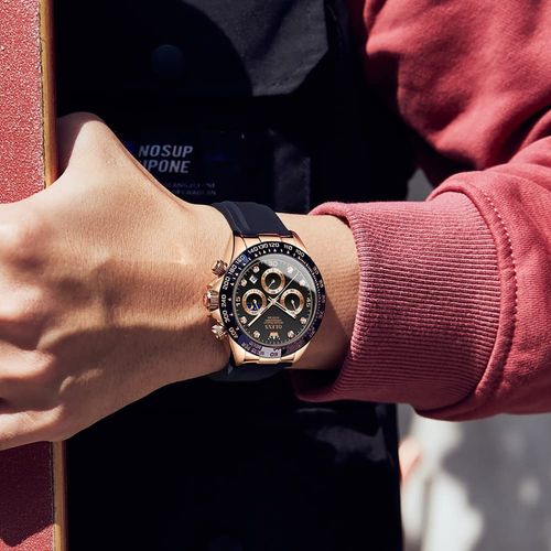 Men's Fully Automatic Mechanical Steel Strap Casual Watch