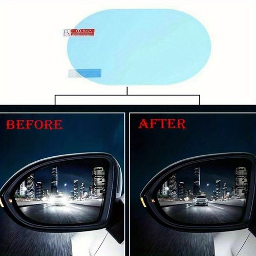 4pcs Car Rainproof Transparent Film | Taillight Protection Nozzle Waterproof Film - Car Sticker Accessories - 100X150mm (3.9X5.9 inches), Enhanced Vehicle Visibility, Stylish Car Accessories, Durable PVC Material, Rainproof, Fits Perfectly, High-Quality Adhesive, Car Accessories, Car Owners, Car Mirror Rainproof, Car Rain Cover, Car Protective Film