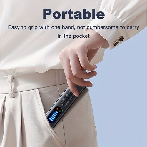 Global anti-surveillance precision detector | Strong magnetic adsorption + 3D stereoscopic scanning | Ultra-long battery life to detect hidden cameras, locators, privacy leak terminators, suitable for hotels, offices, private cars