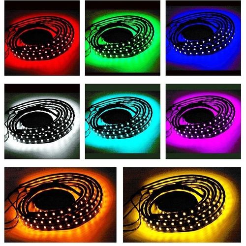 Rainbow Voice-Control Car Chassis Lights Ambient Decorative Undercar Lights 90*120cm