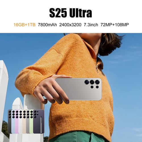 S25 Ultra mobile phone 7.3-inch large screen 3+16G true 4G