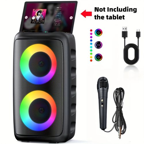 Karaoke machine with 1 wired microphone