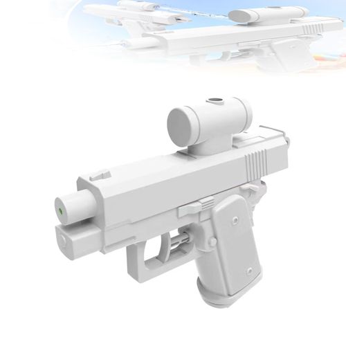 Prank Water Gun, Prank Gun, Compulsive Two-Way Water Guns, Reverse Prank Surprise Water Guns - Shoots Back at User! Hilarious Novelty Toy for Parties & Summer Fun (White)