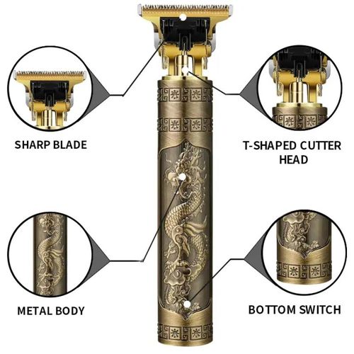 Waterproof Grooming Kit Low Noise Professional Cordless Vintage T9 Body Hair Trimmer for Men