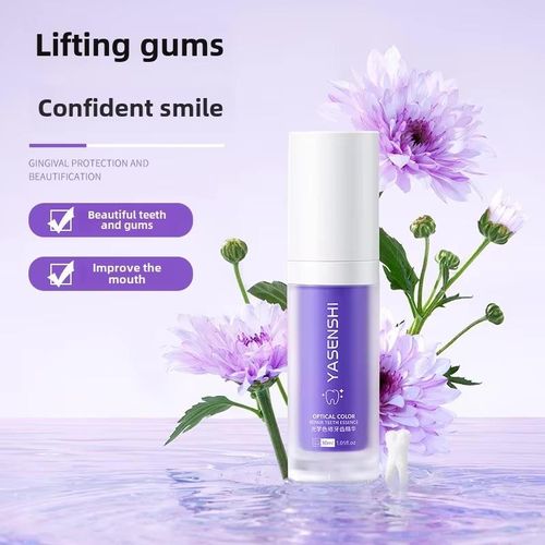 Advanced tooth color corrector Purple toothpaste, used for concealer and sensitive tooth whitening