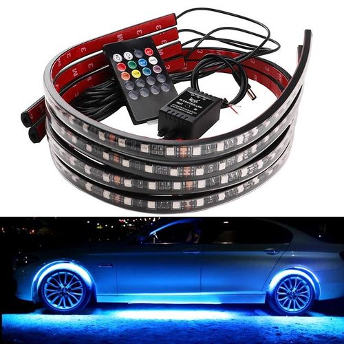 Rainbow Voice-Control Car Chassis Lights Ambient Decorative Undercar Lights 90*120cm