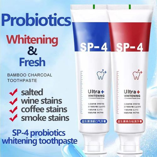 Ultra SP-4 Probiotic Whitening Toothpaste (2pcs,Red)