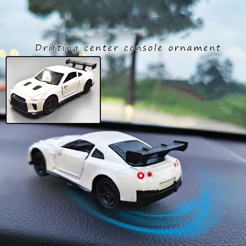Car drift center console dynamic creative ornaments turn rotating alloy car model toys drift