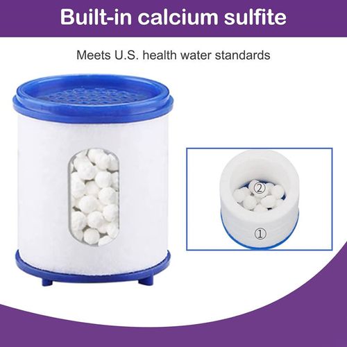 Faucet water filter removes chlorine and heavy metals, showerhead bath filter purifiers soften hard water