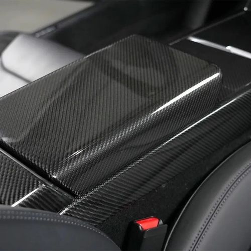 1 roll 19.69 inches x 59.84 inches 6D High Gloss Black Carbon Fiber Coated Bubble-Free Air Release Car Wrap Film, DIY Car Sticker, Durable PVC Material, Car Exterior Styling