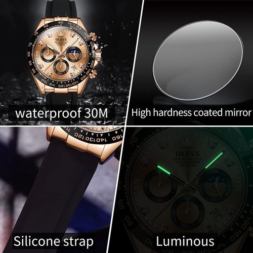 Men's Fully Automatic Mechanical Steel Strap Casual Watch
