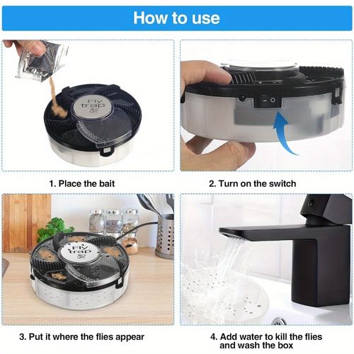 Indoor automatic fly trap