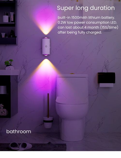 Induction magnetic wall lamp