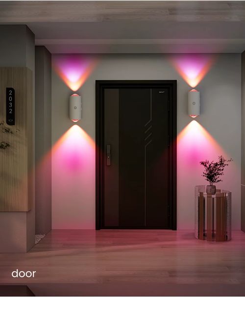 Induction magnetic wall lamp