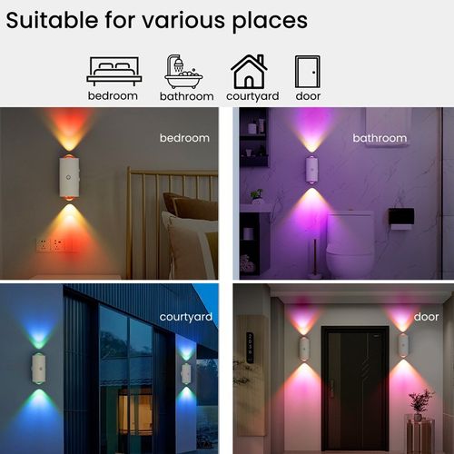 Induction magnetic wall lamp