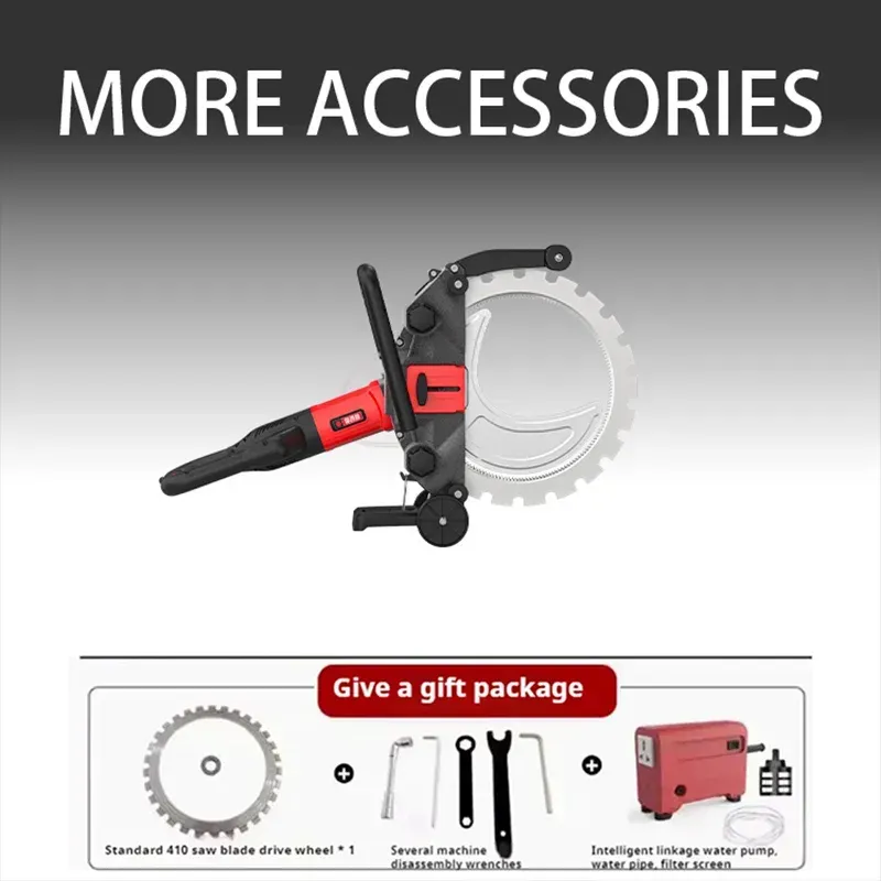 300mm Deep-Cut, 9600W Electric Wall Cutter—A high-power ring saw tool designed specifically for wet-cutting concrete.
