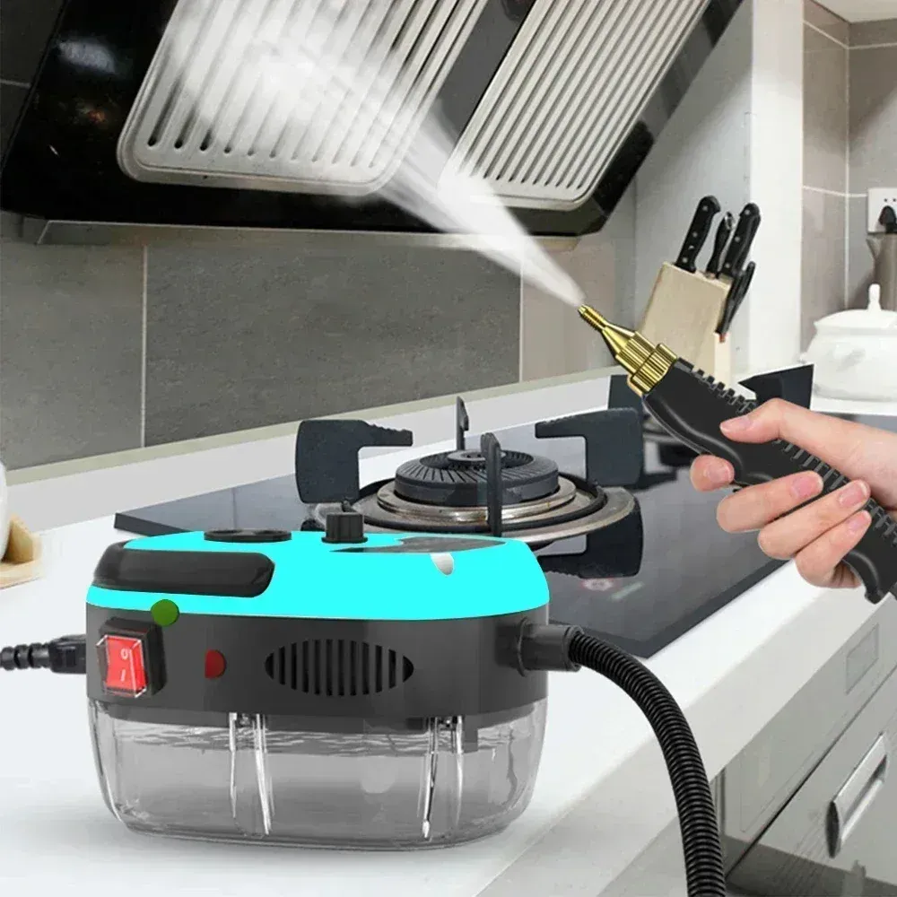 2500W Portable Handheld Steam Cleaner — High-Temperature, Pressurized Device (Includes Brush Heads)