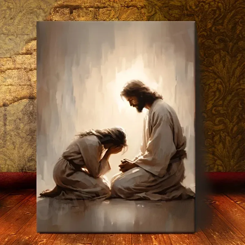 Solid wood quality frame Bedroom hanging painting restaurant canvas painting 40cmx60cm