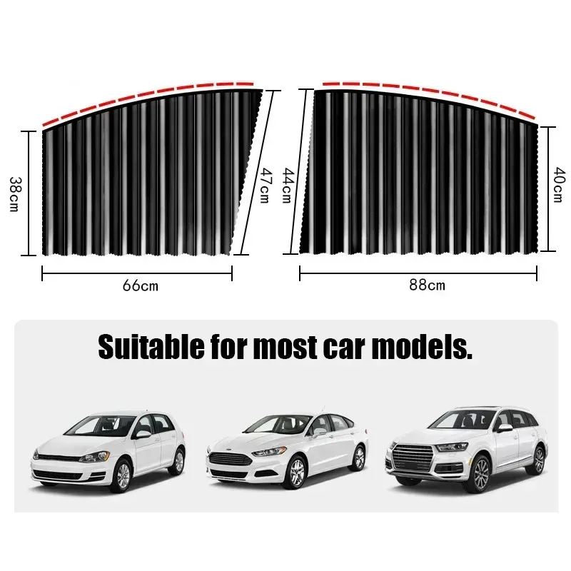Magnetic Car Sun Shade Shield Side WindowCurtain Auto Uv Protection Sun Visor Blinds Cover