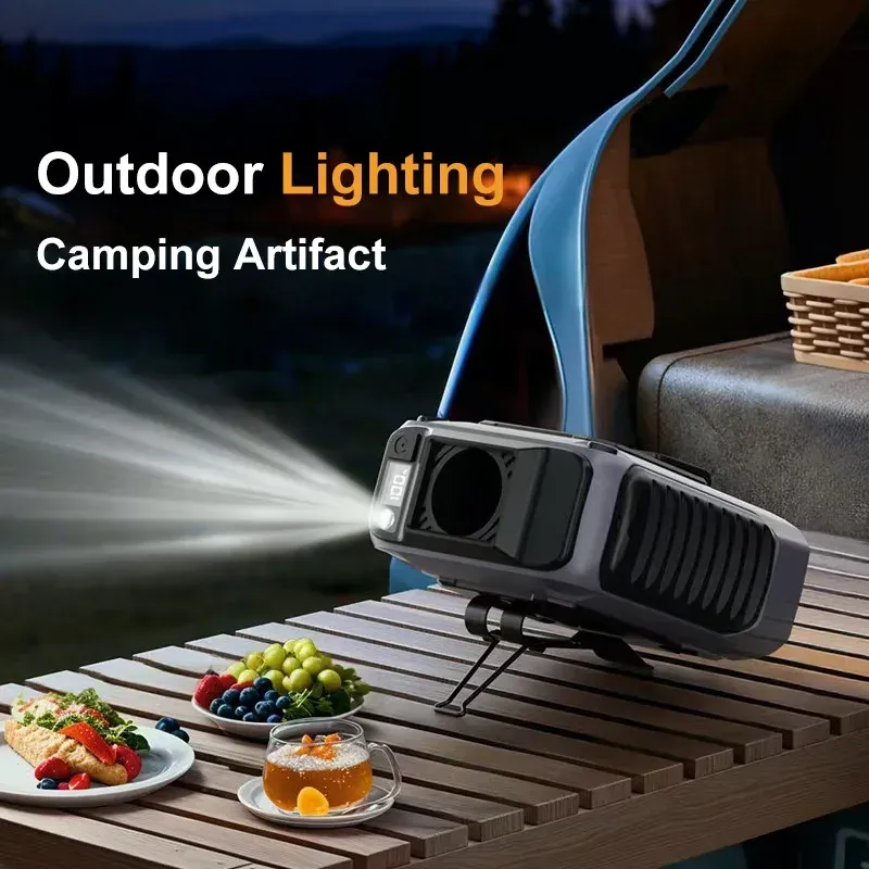 Beat the Heat in Nigeria! Hands-Free Cooling Waist Fan with Flashlight