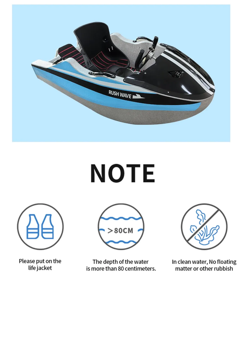 Luxury Electric Jet Boat For Water Sports Electric Fishing Boat Sea Jet Kart