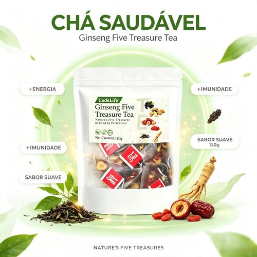 Fórmula de chá para os rins, Chá de Ginseng Cinco Tesouros, Chá Aromático Combinado Cinco Tesouros, Chá de Tâmara Vermelha, Chá de Goji, Chá para Homens, Chá da Saúde, Fórmula Herbal de Amora, Chá da Saúde WB