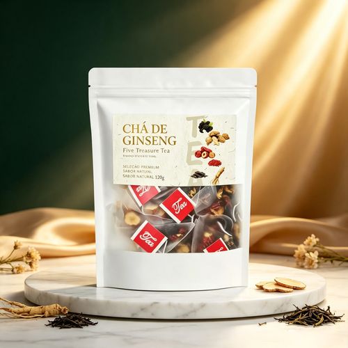Fórmula de chá para os rins, Chá de Ginseng Cinco Tesouros, Chá Aromático Combinado Cinco Tesouros, Chá de Tâmara Vermelha, Chá de Goji, Chá para Homens, Chá da Saúde, Fórmula Herbal de Amora, Chá da Saúde WB