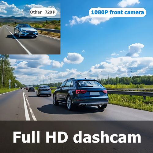 Dash Cam Front And Inside, Front Camera 1080P And Inside Camera 720P Recording Car DVR Cam with 170° Wide Angle, Night Vision, Small Dash Camera for Cars, 24H Parking Monitor, Loop Recording, G-Sensor, Without SD Card