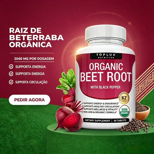 Raiz de Beterraba 2040mg – Suplemento Natural para Mais Força e Desempenho Masculino