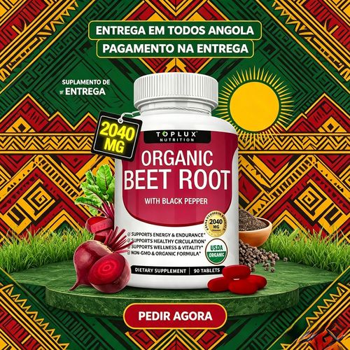 Raiz de Beterraba 2040mg – Suplemento Natural para Mais Força e Desempenho Masculino