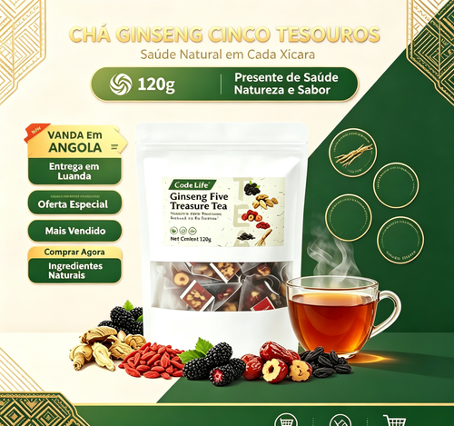 Fórmula de chá para os rins, Chá de Ginseng Cinco Tesouros, Chá Aromático Combinado Cinco Tesouros, Chá de Tâmara Vermelha, Chá de Goji, Chá para Homens, Chá da Saúde, Fórmula Herbal de Amora, Chá da Saúde WB