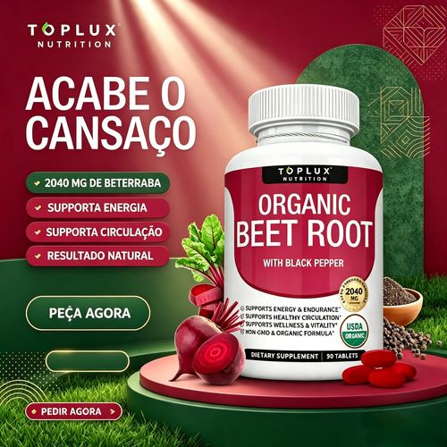 Raiz de Beterraba 2040mg – Suplemento Natural para Mais Força e Desempenho Masculino
