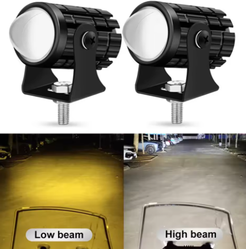 2-Pack Mini LED Driving Lamps with Switch, Dual Color High Luminance Spotlight for Trucks