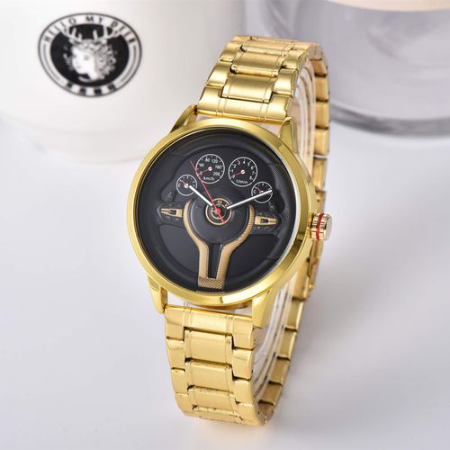 Fashion Car steering Wheel Dial Watch