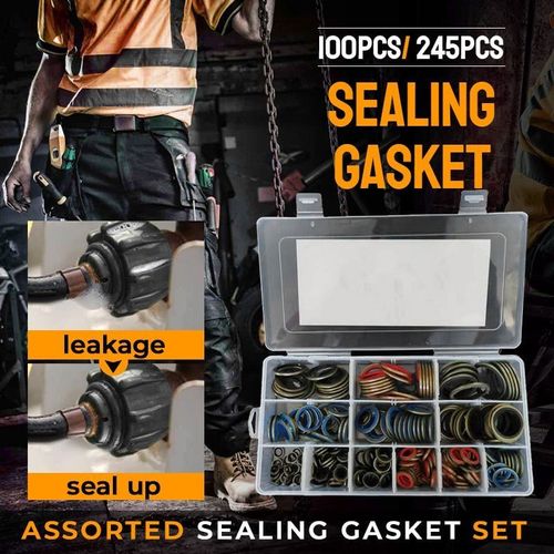 100pcs or 245pcs Assorted Sealing Gasket Set
