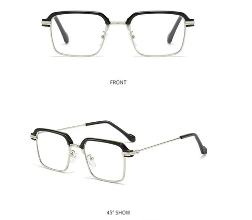 Photochromic Anti Radiation Glasses Square Metal Men Women Eyeglasses Fashion Anti Blue Light Glass