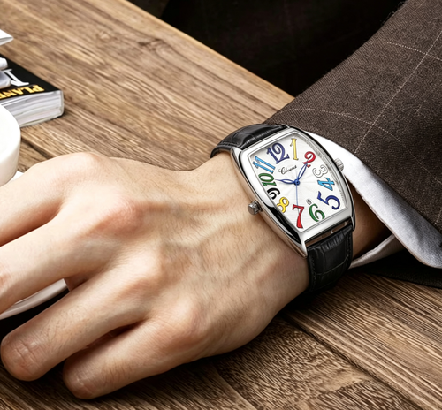 Top Brand Luxury Mens Watches Male Clocks Date Business Clock Leather Strap Quartz Wristwatches