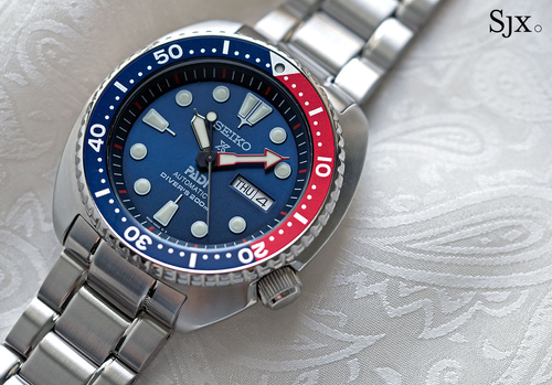 Men's Blue Dial Steel Bracelet Automatic Dive Watch